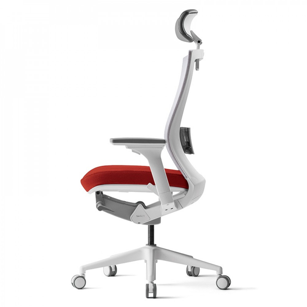 Bashtoul swivel office chair with headrest and armrests - black - S10G120L